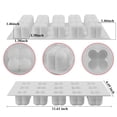 thumbnail image 2 of 3D Bubble Candle Molds, 15 Cavities Cube Silicone Molds for Candles Making, Durable Handmade Candle Wax Moulds for Valentine's Day Wedding Party Decor, White, 2 of 6