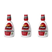 Orajel Analgesic and Astringent Rinse Double Medicated for Toothache, 16 oz (Pack of 3)