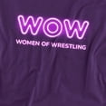 thumbnail image 2 of Women of Wrestling T-Shirt Primary Logo Unisex Graphic Tee For Men & Women Purple&nbsp;, 2 of 7