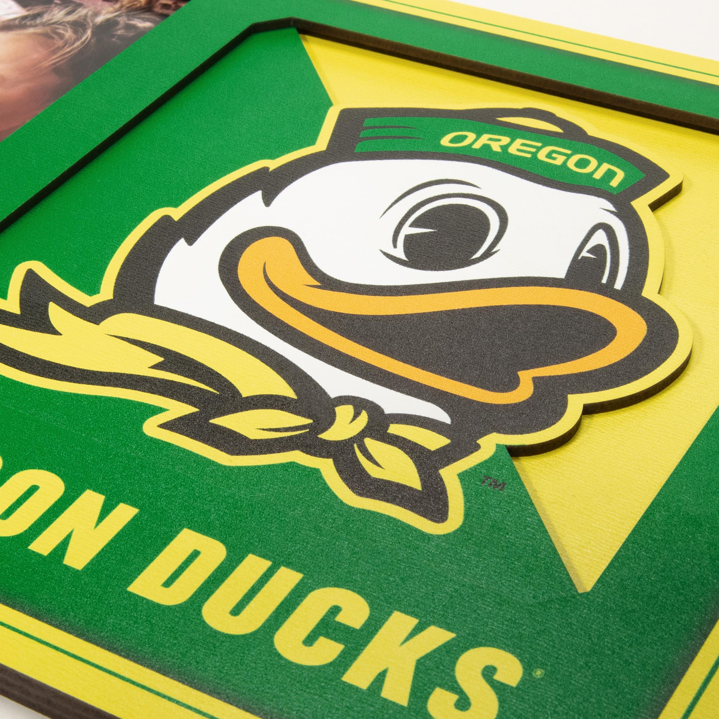 Oregon Ducks 3D Logo Picture Frame