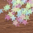 thumbnail image 2 of 201 pegatinas luminosas de luna y estrella, decoración de pared brillante, calcomanía para habitación, adorno para el hogar para niñas, coloridas y de color amarillo verdoso., 2 of 4