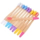 thumbnail image 4 of GOOHOCHY 10 cepillos de dientes de bambú para niños: cerdas suaves, mango de madera, cepillos de dientes coloridos para el hogar, viajes, cuidado bucal sensible, aptos para viajes., 4 of 8
