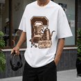 thumbnail image 6 of Men's 100% Cotton Short Sleeve Crewneck Graphic T-Shirt, Soft Breathable Moisture Wicking Casual Basic S-3XL, 6 of 7