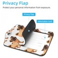 thumbnail image 3 of Square 2Pack PU Leather Cartoon Pug Dog Cruise Luggage Tag with Privacy Cover and Stainless Steel Ring - Suitable for Travel Handbags Backpacks Luggage Tags, 3 of 6