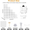 Cube Storage Organizer, 16 Cube Closet Organizers, Clear - Walmart.com