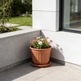 thumbnail image 6 of Kyusrd Retro-Style Faux Ceramic Breathable Planter With Root Control,Decorative Flower Pot For Indoor Green Plants Home Decor (With Tray)8.07x7.09in, 6 of 7