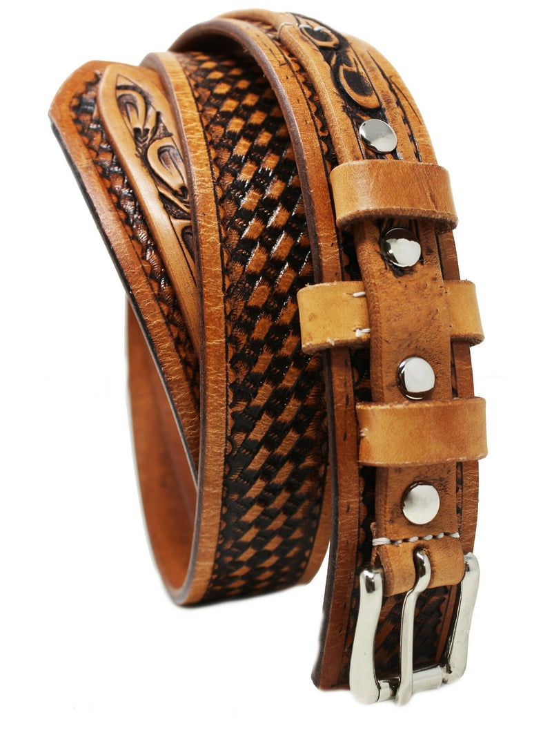 Western Brown Leather Belt 41\