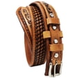 thumbnail image 3 of 47-48  Men's Western Rodeo Heavy Duty Baskeweave Full-Grain Leather Ranger Belt 26RT36, 3 of 3