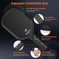thumbnail image 4 of Paleta de pickleball SWIFTAVOR, fibra de carbono CFS, 16 mm, nido de abeja, 4 of 8