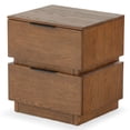 thumbnail image 6 of Safvaieh Couture Titus Modern Wood and Metal Nightstand, Medium Oak, 6 of 14