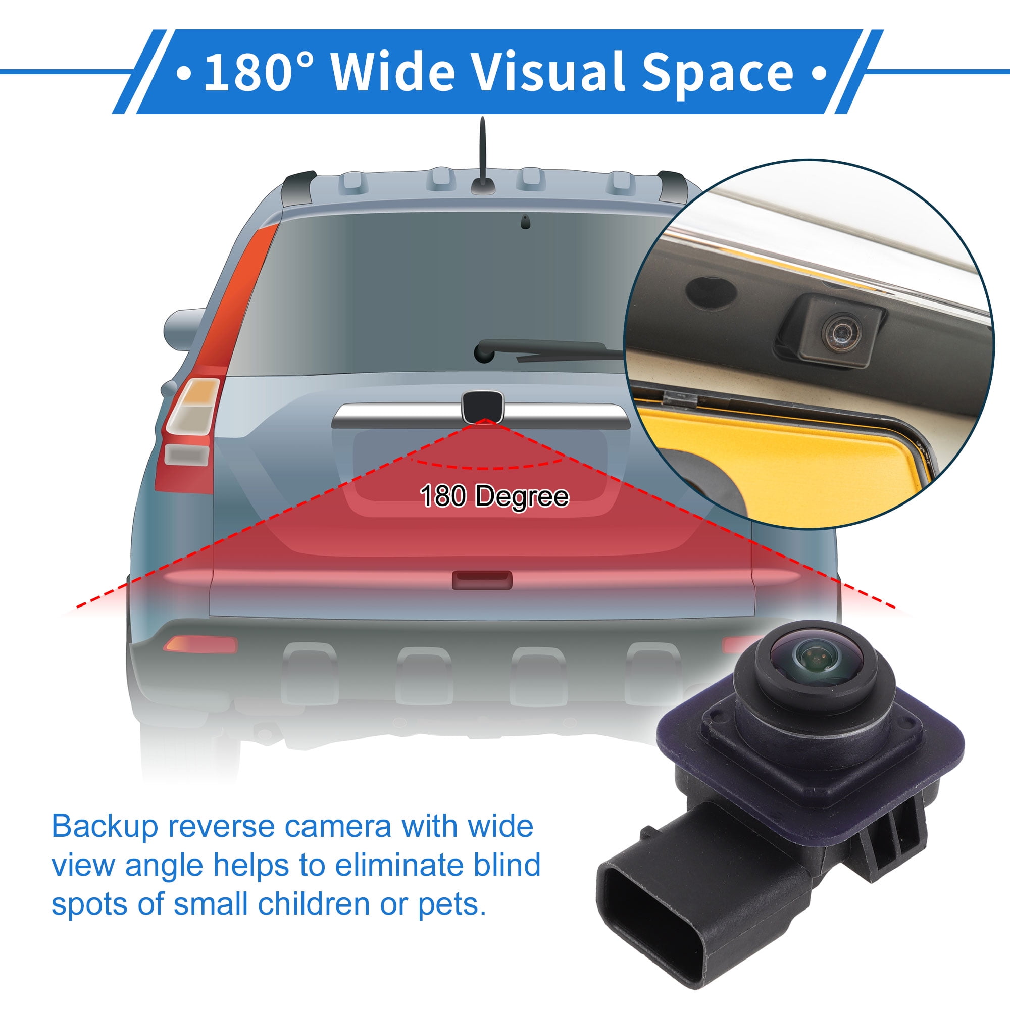 Unique Bargains Rear View Camera for Land Rover Range Rover Evoque L538 2011-2018