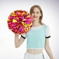 thumbnail image 2 of Event & Party Supplies 2PCS Cheerleading Handheld Colorful Flowers for Sports Activities Performance Cheering with Lightweight Finger Ring Buckle Design 2PCS, 2 of 4