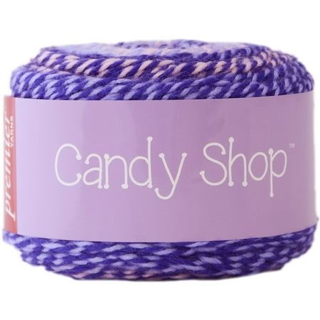 Two Strand Twists - 1057-06 Candy Shop Yarn-Nerds, Candy shop is a self-striping yarn with a twist! two strands of soft Acrylic are dyed separately in 3 coordinating.., By Premier Yarns