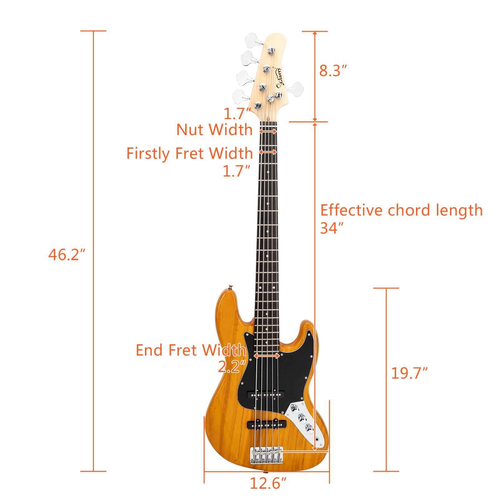 Bass Guitar Body Dimensions
