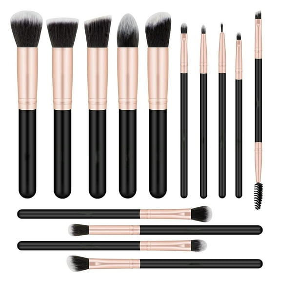 Rungopro Makeup Brush Kit for Eye Shadow & Liner, Set of 14