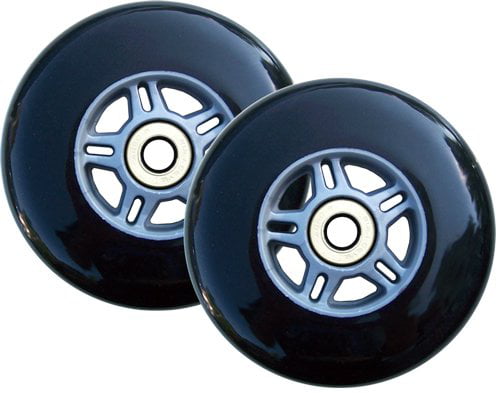 Kick Push Aluminum hub Scooter Wheel with Bearings Black/White 100mm 
