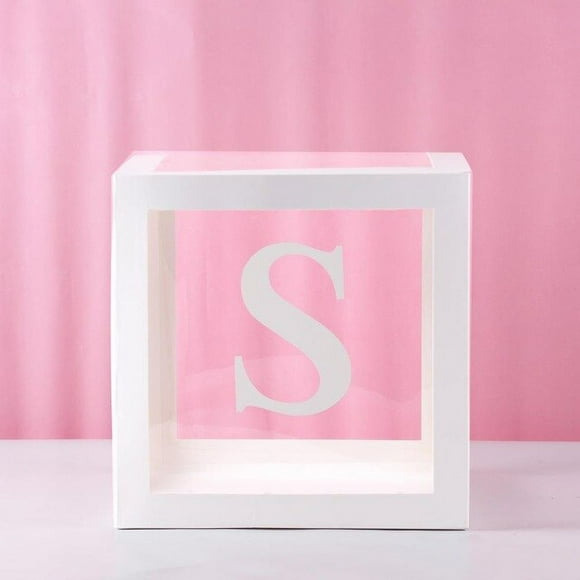 Décoration pour Fête de primer Cumpleaos, Boîte transparente pour Ballons, Décoration pour Baby Shower, boda, primer Cumpleaos
