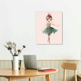thumbnail image 2 of Chilfamy Fall Decor Ballerina Girl Canvas Print Wall Art 16x20in 16x20in, 2 of 3