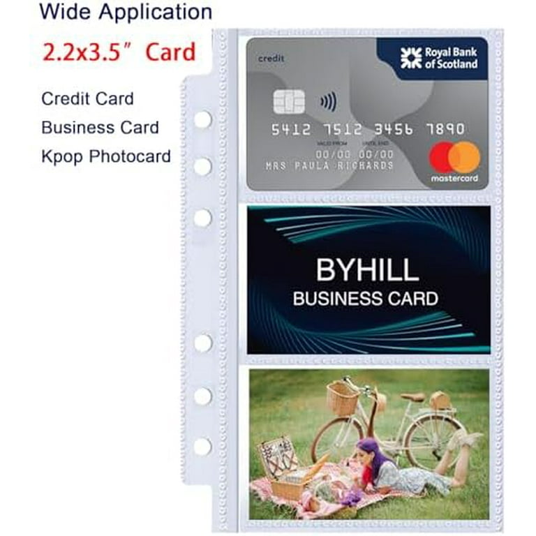 a6 card sleeves 20pcs Photo Clear Sheet Protectors 3.4''x3'' 2 Pocket Picture Insets PP Photo Album Refill Pages for 6 Ring Binder : Office Products These A6 plastic sleeves can be used as a package for your cards a6 card sleeves A6 Clear