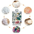 thumbnail image 4 of Colorful Flowers and Leaves Translucent Plastic Cans Storage Canisters with Lid Set of 2, 4 of 7
