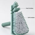 thumbnail image 5 of 2023 Summer Home and Kitchen Gadgets Savings Clearance! WJSXC Tub Tile Cleaner Brush with Long Handle ,Shower Brush Cleaner Toolfor Bathroom Bathtub Toilet Floor Kitchen Baseboard Cleaner Green, 5 of 6