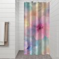 thumbnail image 2 of Colorful Cloud Star Tie Dye Pattern Shower Curtain 36"x72" ,Bathroom Decorative Shower Curtains Set with 12 Hooks,Modern Waterproof Washable Shower Curtain, 2 of 6