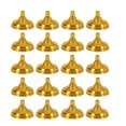 thumbnail image 1 of 20pcs Gold Plated Plastic Flag Bracket Holder Creative Flag Pole Holder Flagpole Base Flag Fixed Base (Round Shaped Golden), 1 of 2