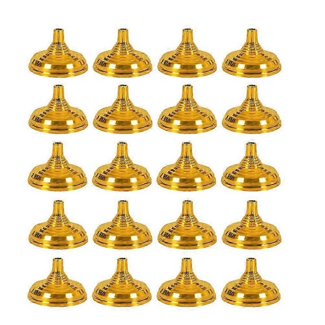 20pcs Gold Plated Plastic Flag Bracket Holder Creative Flag Pole Holder Flagpole Base Flag Fixed Base (Round Shaped Golden)