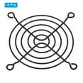 thumbnail image 3 of Unique Bargains 80mm Fan Finger Grill Metal Grill Protector Guard Fan Protective Cover 8 Pack, 3 of 6