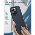 thumbnail image 7 of Entronix Silicone Case for iPhone 14 Pro 6.1 inch {Shock-Absorbent- Raised Edge Protection- Silicone Rubber Case Compatible with iPhone 14 Pro (6.1 inch 2022 Released) Navy, 7 of 7