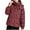 Wine, variant on AherBiu Plus Size Puffer Jacket Womens Lightweight Trendy Casual Quilted down Jackets Winter Warm Outerwear
