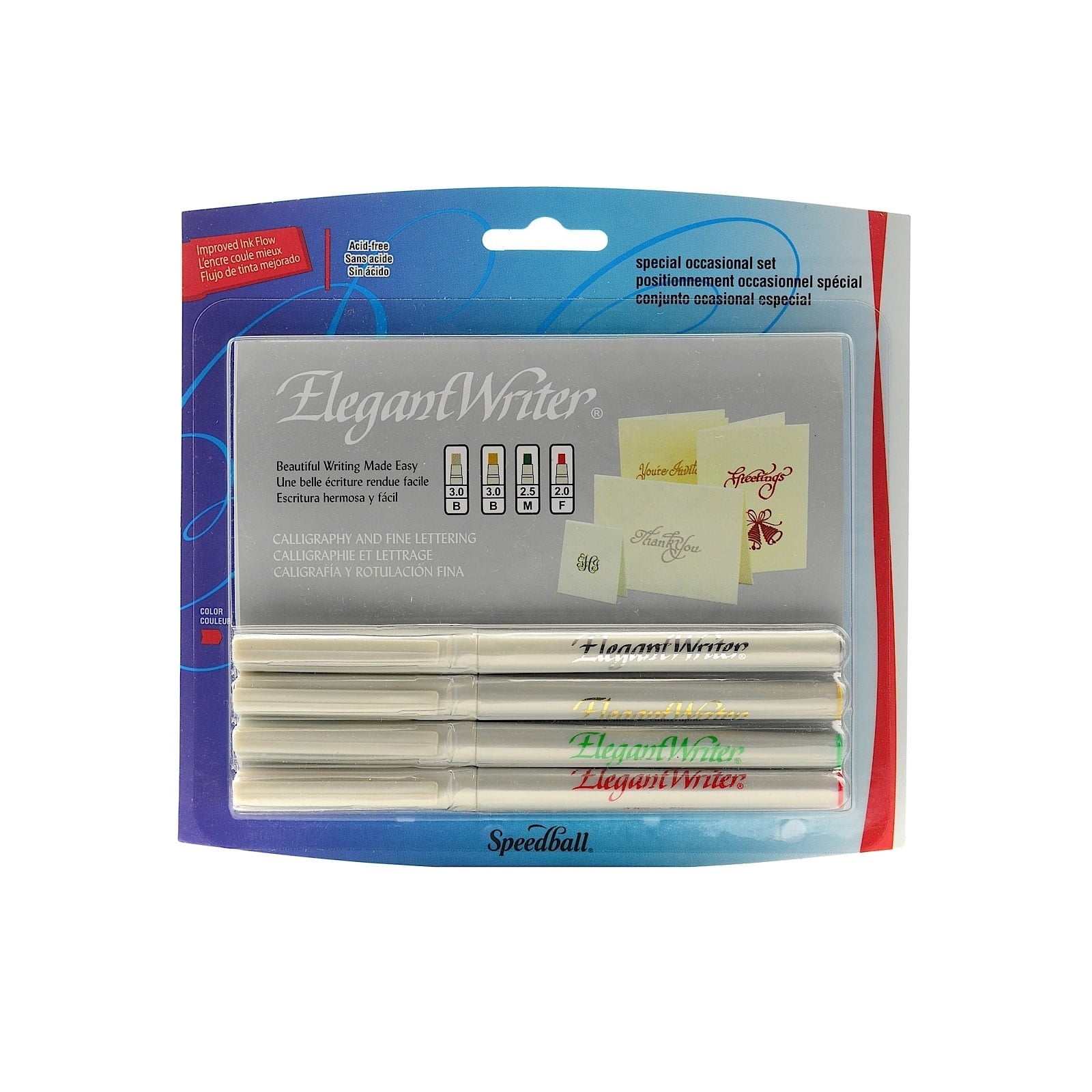 Elegant Writer Calligraphy Marker Sets assorted, broad point, no. 2883 (pack of 2)