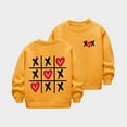 thumbnail image 4 of Bixock Toddler Boys and Girls Tops,Kids Long Sleeve Tops Valentine Heart Print Fleece Lined Round Neck Sweatshirt for Boys Girls 2-12Y Tops, 4 of 5