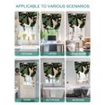 thumbnail image 5 of Christmas Tree Tie Up Curtains for Windows 45 Inch Length Balloon Curtains Kitchen Adjustable Balloon Window Shade Black Green Xmas Tree Winter Tie Up Valance Bathroom Curtain Window 34"x45", 5 of 6