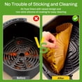 thumbnail image 7 of Behome Air Fryer Disposable Paper Liners, 125 Pack 9.45×7.87 Inch Rectangle Air Fryer Paper Liners, Non-Stick Parchment Paper Liners for Air Fryer Basket, Steamer Microwave Oven, 7 of 7
