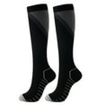 thumbnail image 2 of Men Women Outdoor Sports Football Soccer Running Nylon Compression Calf Socks-Green,L/XL, 2 of 5