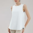 thumbnail image 4 of Otvok Womens New Casual Solid Color Sleeveless Loose Outside Wearing Smock Top, 4 of 6