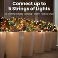 thumbnail image 5 of NOMA/INLITEN-IMPORT Christmas String to String Light Set, Multi/Green Wire, 100-Ct. 40005-88A, 5 of 6