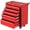 red 24in, variant on 6-Drawer Rolling Tool Cabinet with Lock Drawer Liners and Side Handle Mobile Toolbox for Garage Workshop DIY Black
