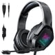 thumbnail image 1 of Methold Auriculares con cable con micrófono Reducción de ruido Estéreo Bass Gaming Auriculares Auriculares ajustables Gamers Suministros de Cables de audio/vídeo, 1 of 6