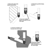 8 (203mm) Wixey Digital Protractor with Miter Function WR410