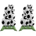 thumbnail image 1 of Yanonmyfd 2 Piezas Extra-grandes de pie de fútbol de fiesta globos, perfecto para cumpleaños, fiestas de cola, celebraciones del día del juego y decoraciones de la Copa del Mundo (Fútbol),Fútbol, 1 of 7