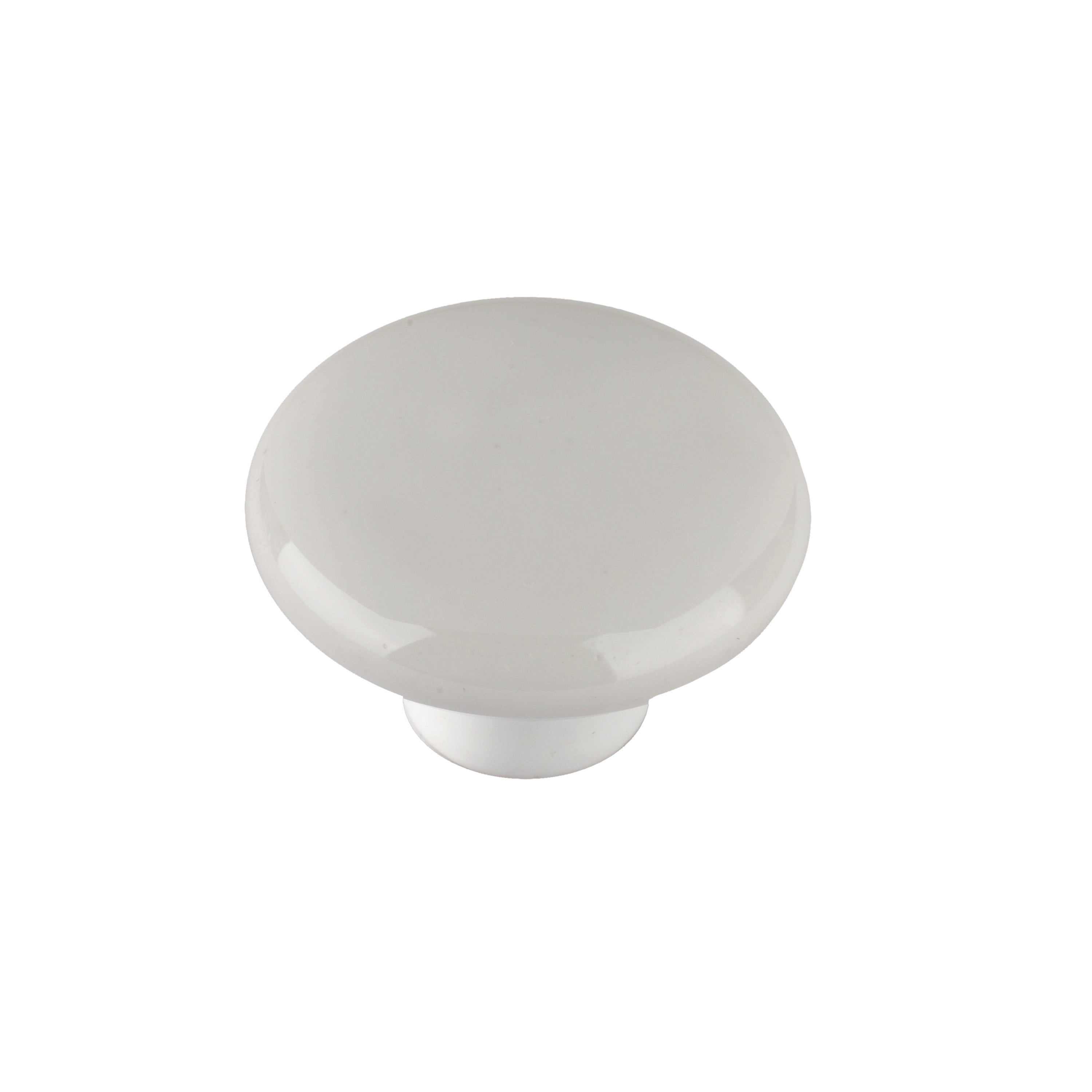 Mainstays 1-1/4" (32mm) Cabinet Knob, White Plastic, 2 Pack