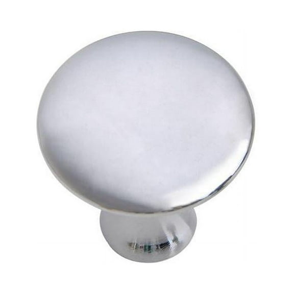 Utopia Alley Charlton Cabinet Ring Pull Knob - Decorative Cabinet Drop Pull Knobs- Vintage Cabinet Hardware with Hand Finished Polished Chrome - Metal Drawer Pull Knobs 1 1/5"