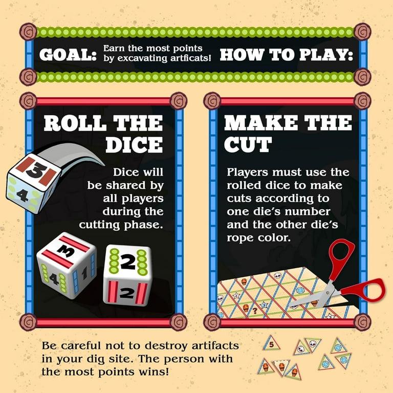 Stronghold Games Digsaw: Roll-and-Cut Archaeology Game - Fun Family Game for Ages 14+ - Plays in 25 Minutes - from The Makers of Terraforming Mars Stronghold Games Digsaw: Roll-and-Cut Archaeology Game - Fun Family Game for Ages 14+ - Plays in 25 Minutes - from The Makers of Terraforming Mars