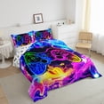 thumbnail image 3 of Castle Fairy Abstract Gamepads Boy Full Size Comforter Sets,Video Game Bedding Sets, 3 of 8
