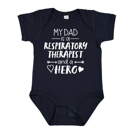

Inktastic My Dad is a Respiratory Therapist and a Hero Gift Baby Boy or Baby Girl Bodysuit