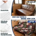 thumbnail image 3 of POLERO Christmas Anti-Slip Elastic Stretch RV Couch Covers, Compatible with Motorhome Camper Jackknife Sofa Bed, Washable Furniture Protector for Pet Families, 3 of 7