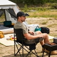 thumbnail image 7 of USB Solar-Powered Fan Hat, Solar Charging Sun Hat, LED Display Cooling Hat, Mesh Baseball Cap with Fan, Outdoor Sun Protection Hat for Men and Women （Black）, 7 of 7