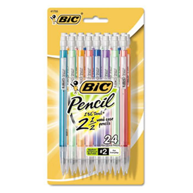 Bic Corporation MPLP241 Mechanical Pencils with Colorful Barrels, 0.7